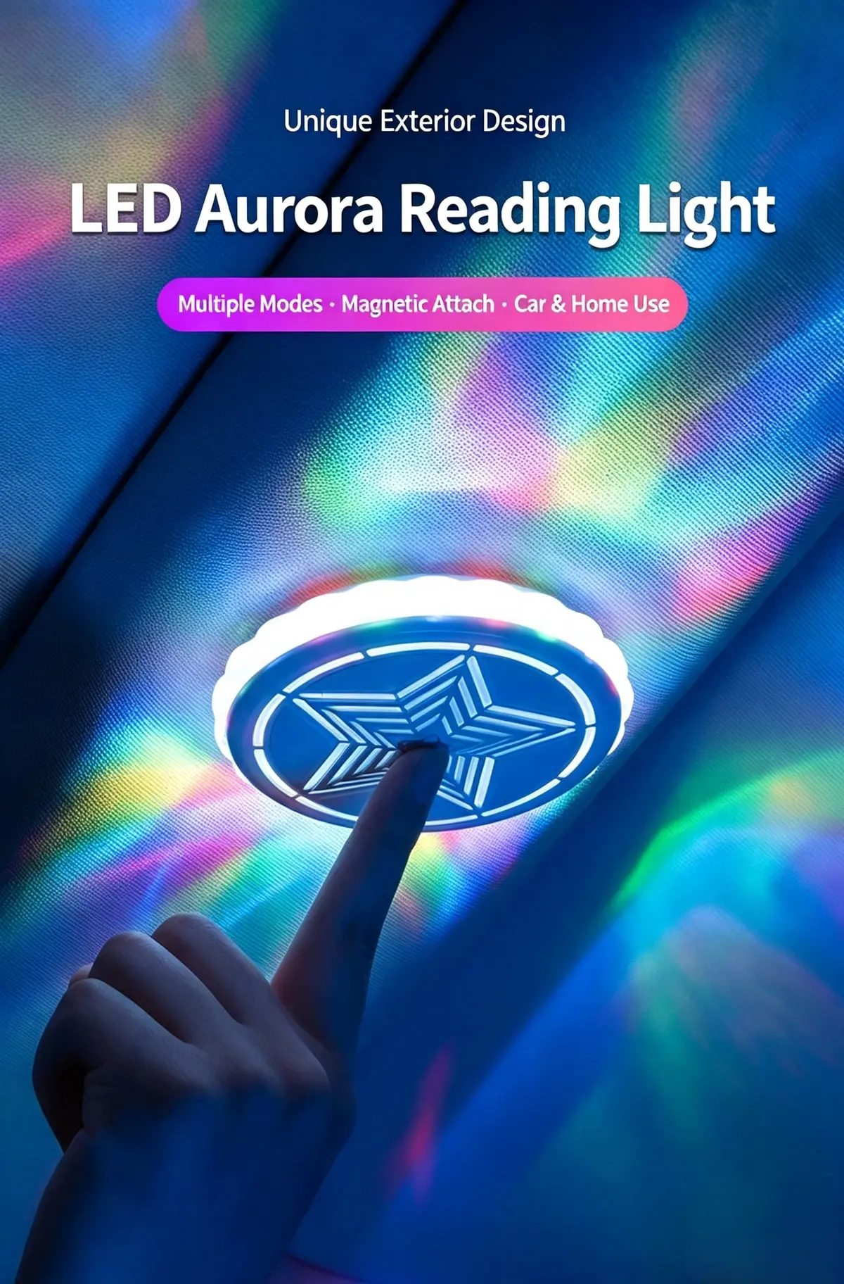 Car Roof Voice-Activated LED Ambient Light - detail 1