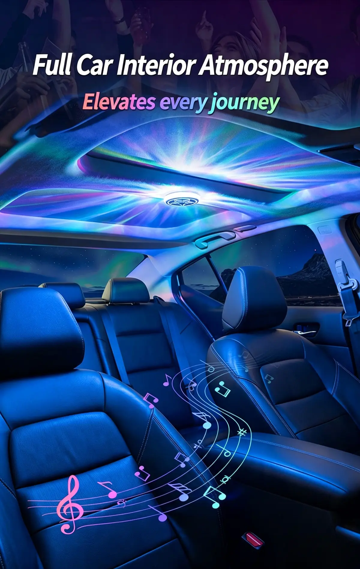 Car Roof Voice-Activated LED Ambient Light - detail 7