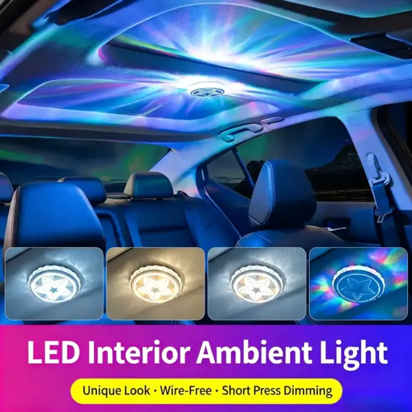 Car Roof Voice-Activated LED Ambient Light