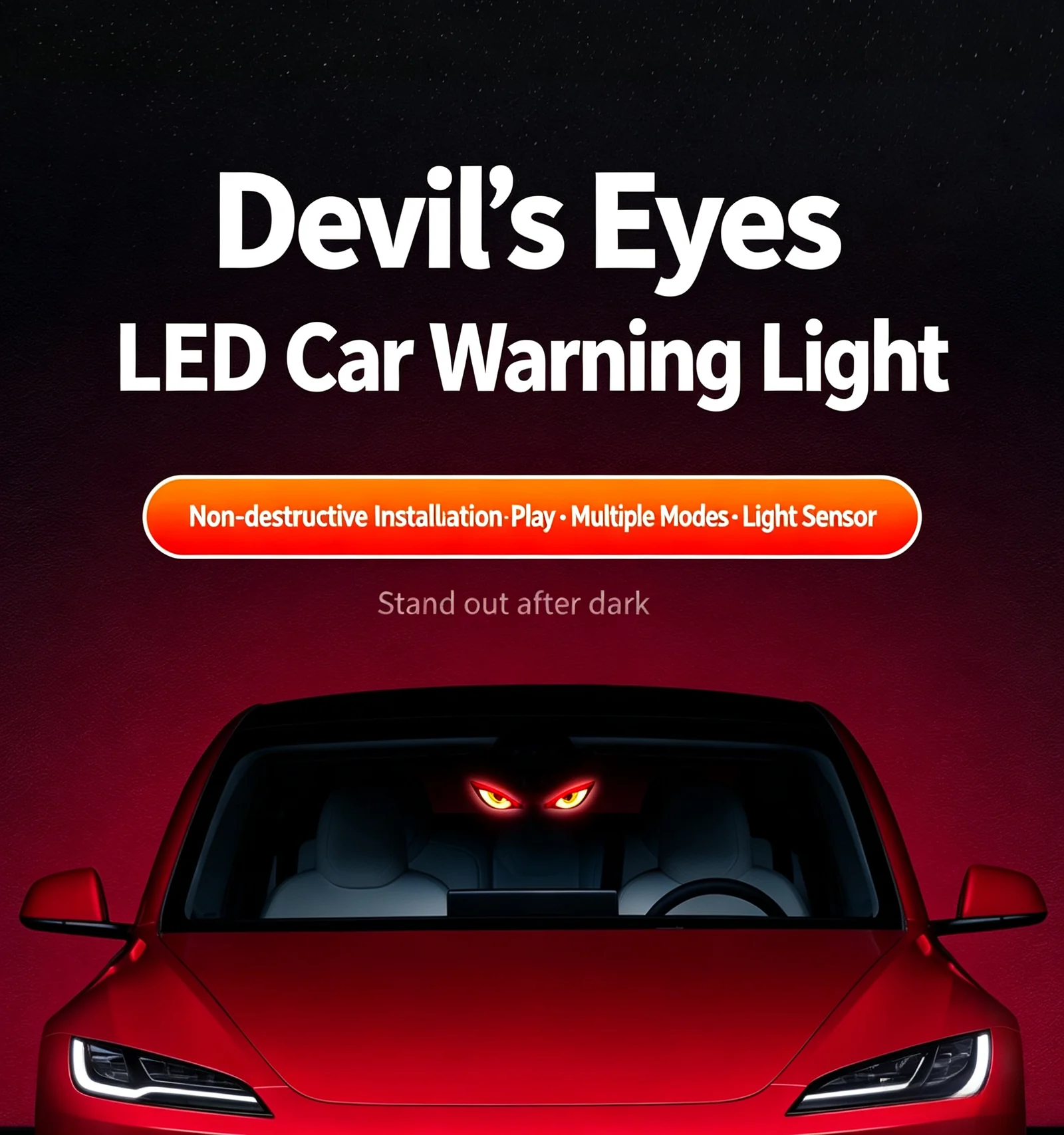 Dynamic Devil's Eye LED Car Lights