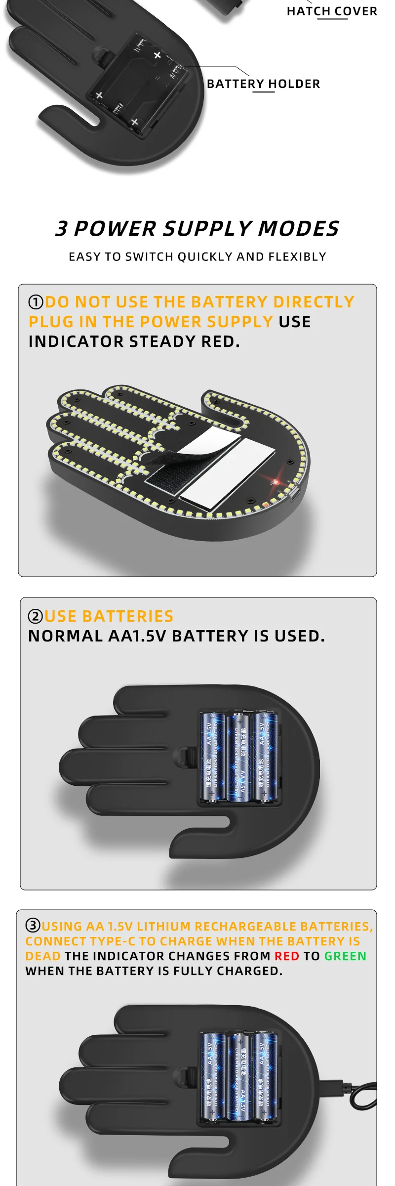 Gesture Control Car LED Light
