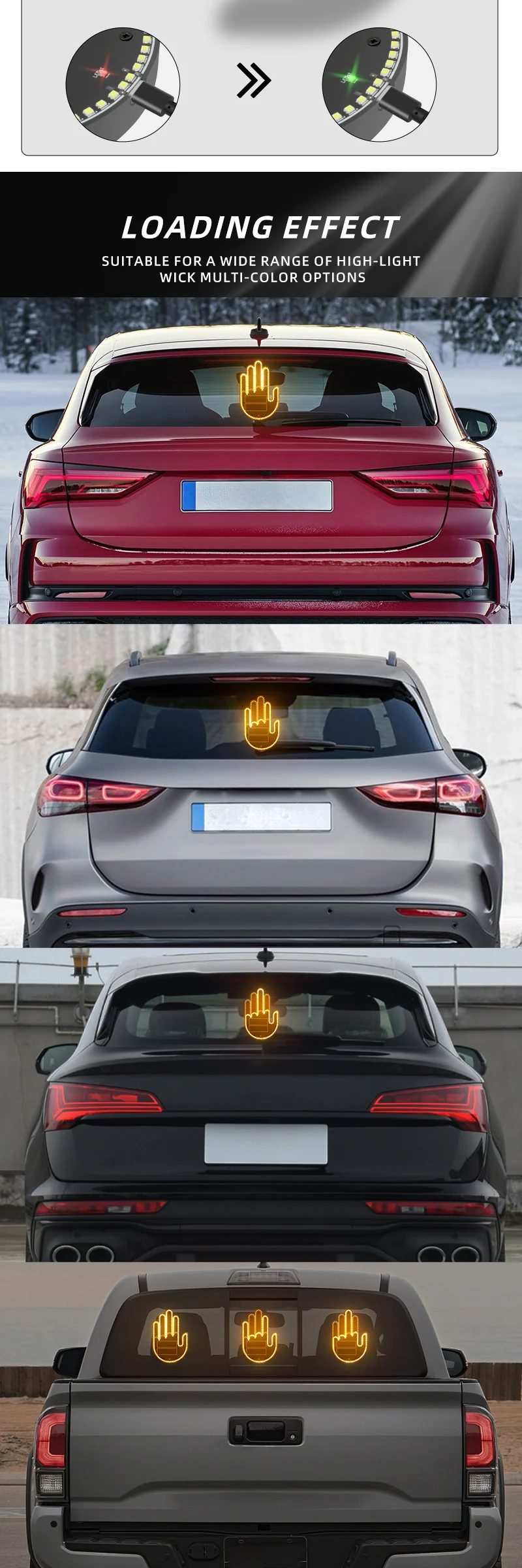 Gesture Control Car LED Light