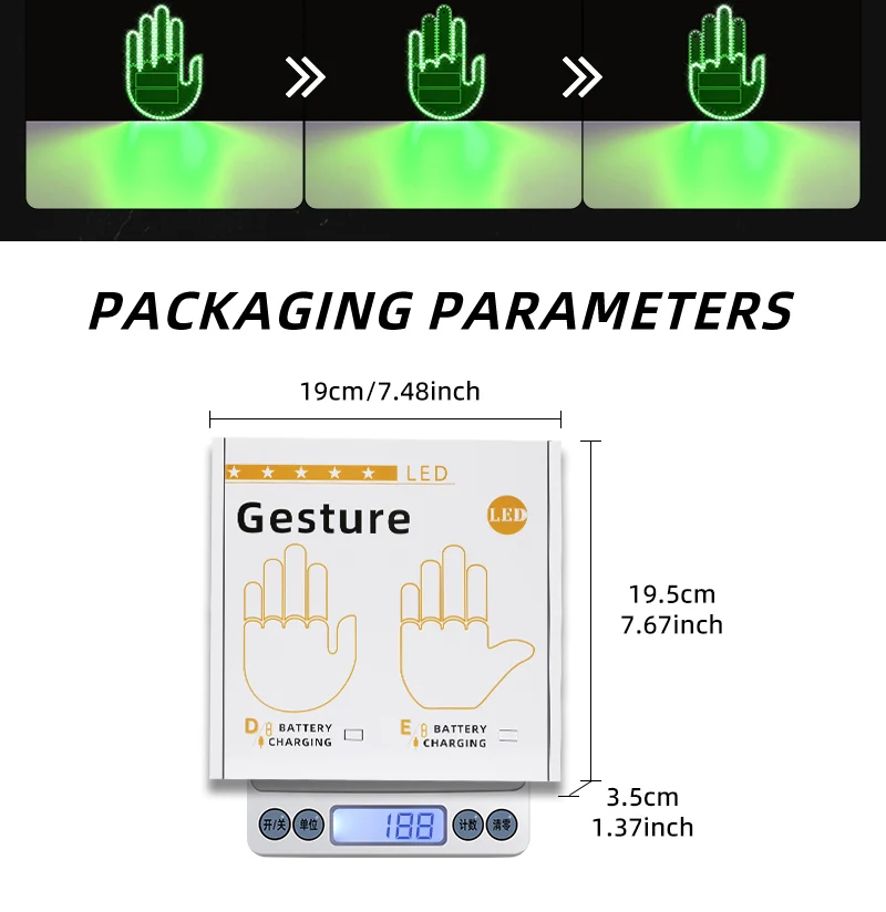 Gesture Control Car LED Light