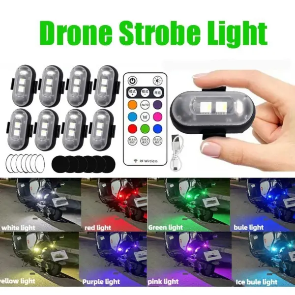 Multi-Color LED Strobe Lights with Remote