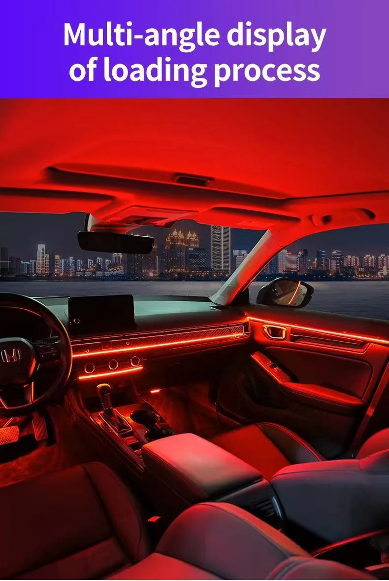 App & Remote Control RGB Acrylic Car Dashboard Ambient Light
