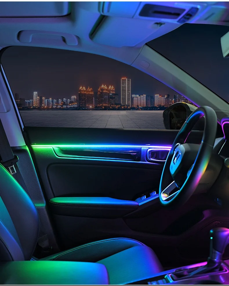 App & Remote Control RGB Acrylic Car Dashboard Ambient Light