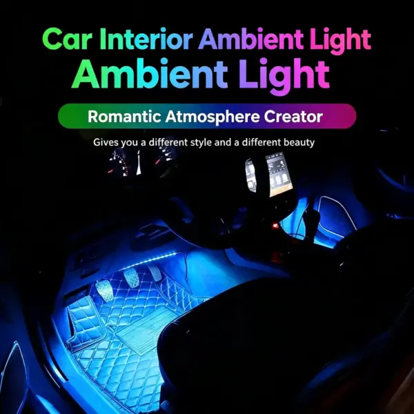 Universal RGB LED Car Footwell Atmosphere Light
