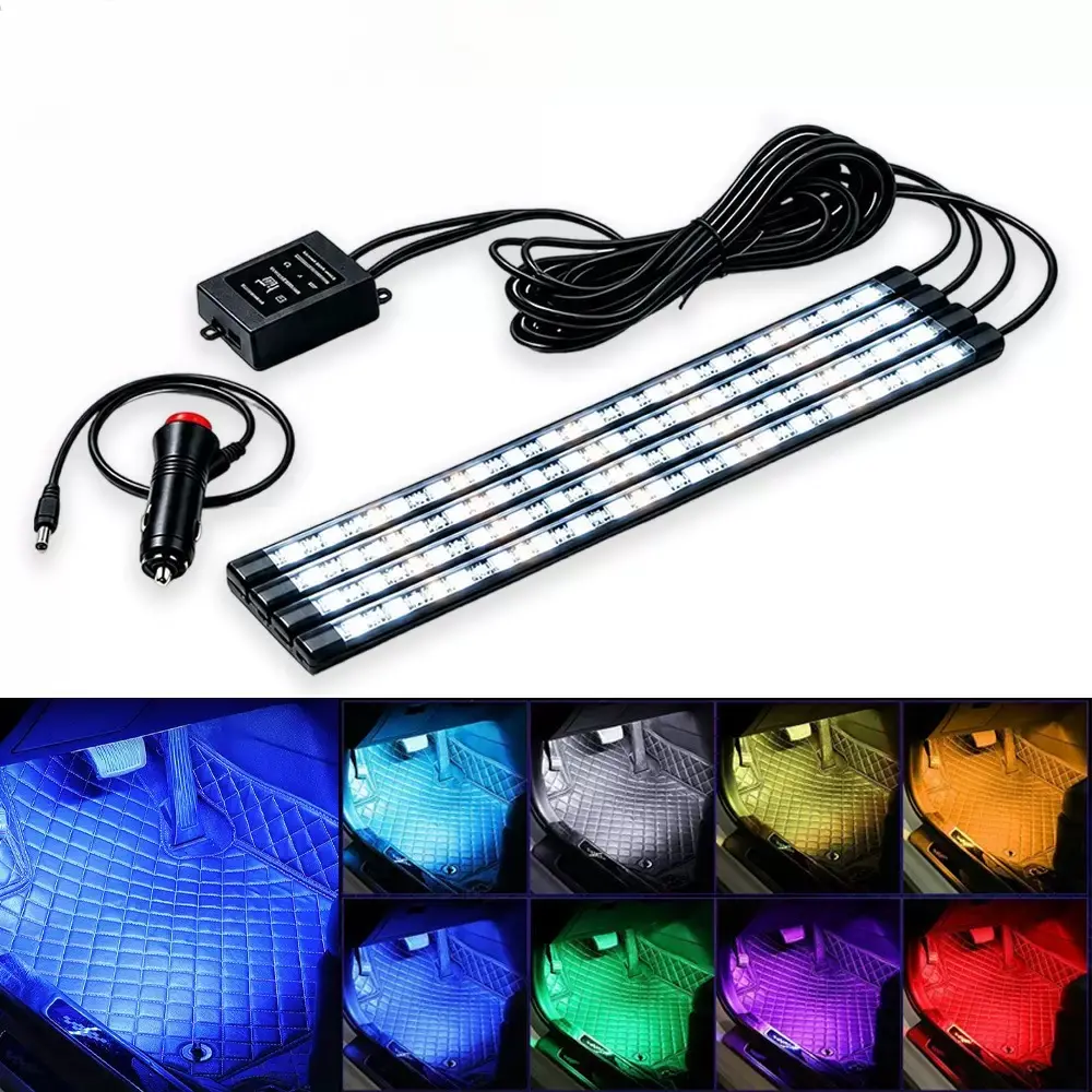 Universal RGB LED Car Footwell Atmosphere Light - detail 1